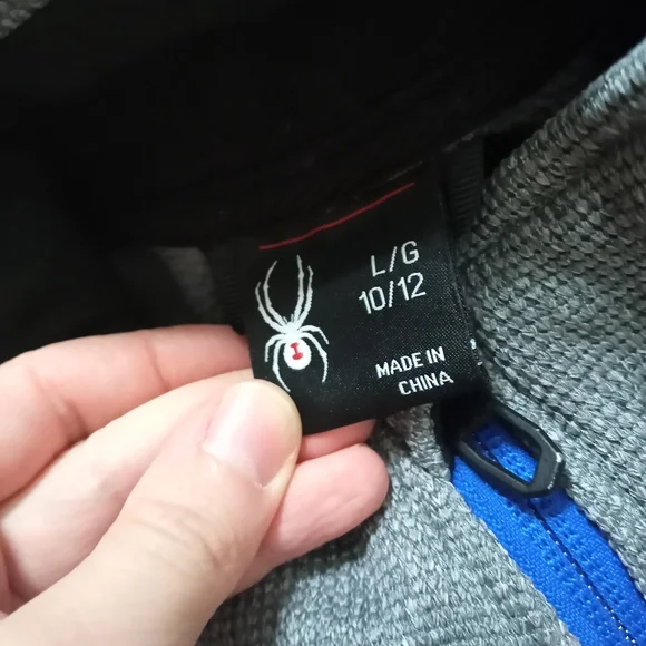 Athletic Spyder Zip Sweater Sz Large - Picture 3 of 6